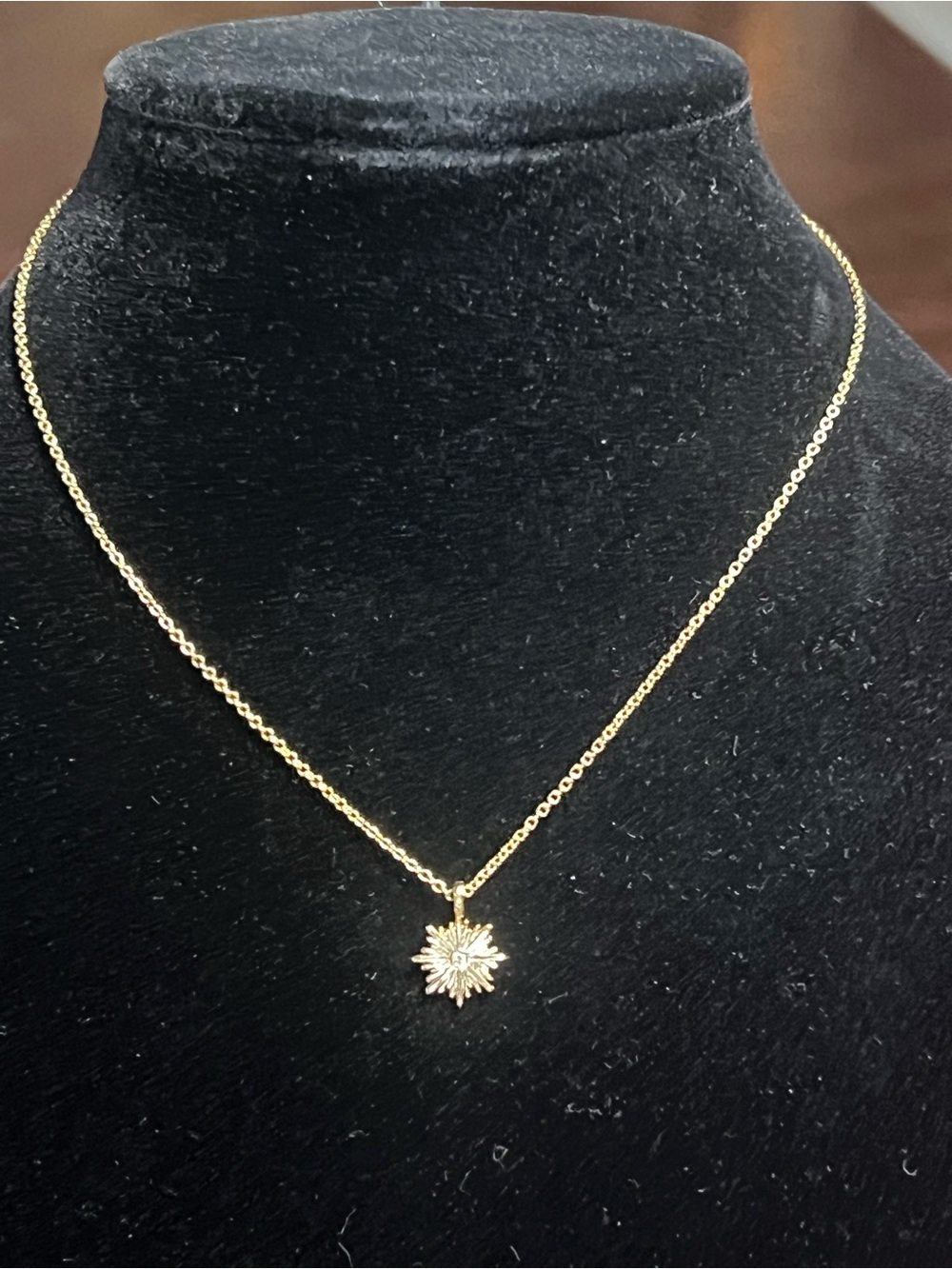 Delicate Gold Snowflake Pendant Necklace for Women